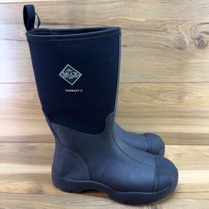 Muck Boots Derwent II Tall Mens 9 Black Waterproof Chore Boots Outdoor Snow